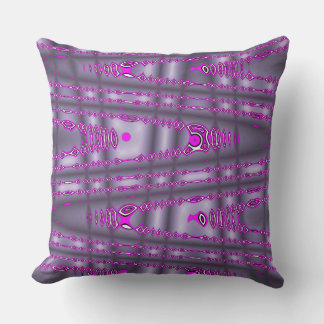 Almofada Travesseiro decorativo Rosa Quente Roxo Zig Modern