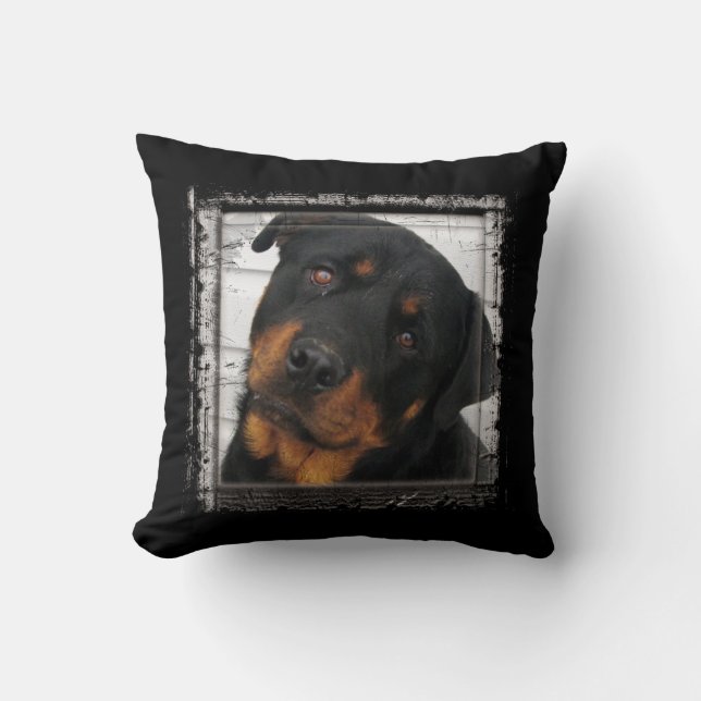 Almofada Travesseiro decorativo Rottweiler (Frente)
