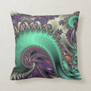 Almofada Travesseiro decorativo roxo do design do pavão