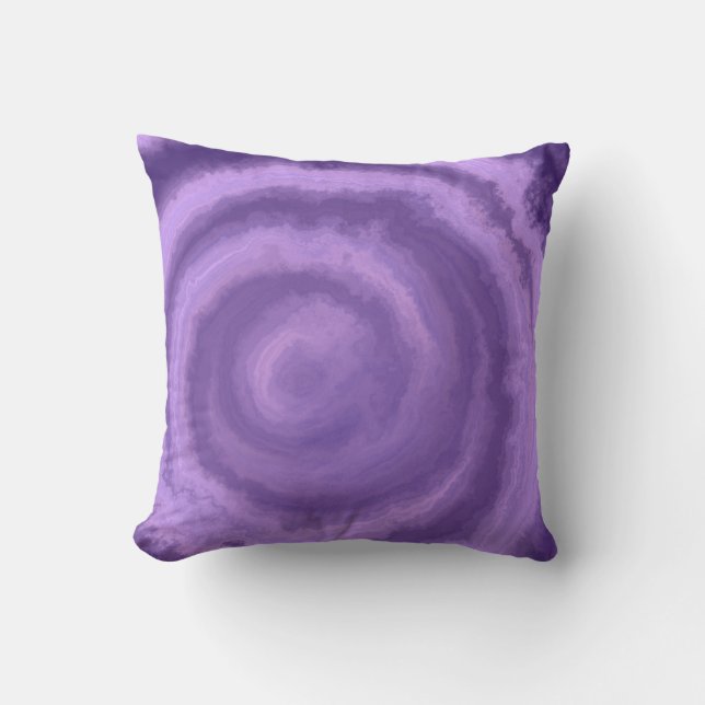 Almofada Travesseiro decorativo roxo do redemoinho (Frente)