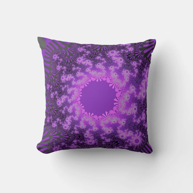 Almofada Travesseiro decorativo Roxo Metálico (Frente)