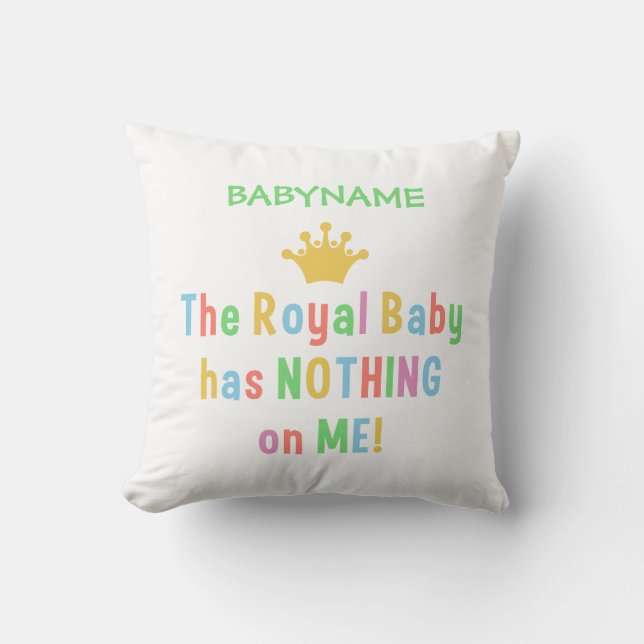 Almofada Travesseiro decorativo Royal Baby (Frente)