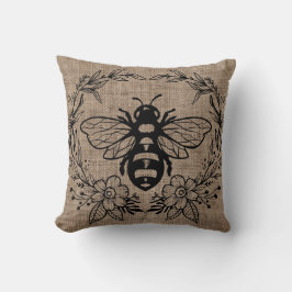 Almofada Travesseiro decorativo Rustic Bee Home Decor