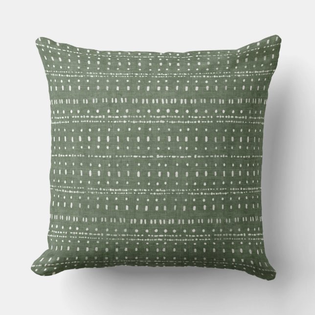 Almofada Travesseiro decorativo Sage Green Dots (Frente)