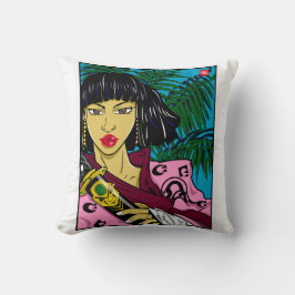 ALMOFADA TRAVESSEIRO DECORATIVO SAMURAI FEMININA