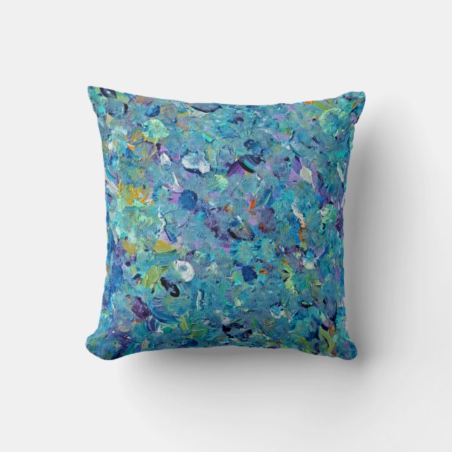 Almofada Travesseiro decorativo Santorini Seaglass (Frente)