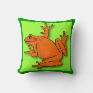 Almofada Travesseiro decorativo Sapo laranja