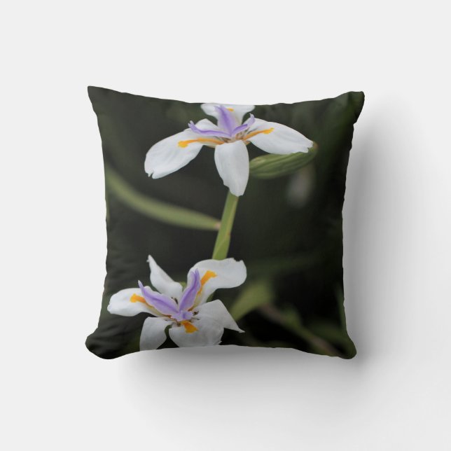 Almofada Travesseiro decorativo selvagem da íris (Frente)