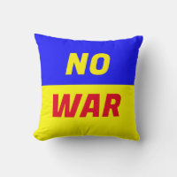 Travesseiro decorativo sem guerra