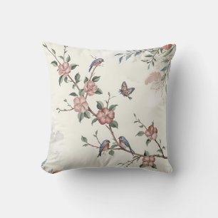Almofada Travesseiro decorativo Serene Blossom & Birds