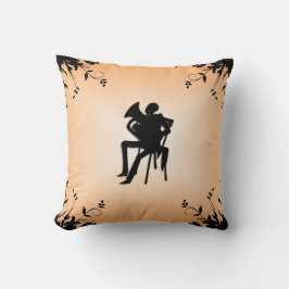 Almofada Travesseiro Decorativo Silhueta de Tocador de Eufô