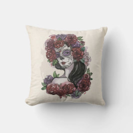 Almofada Travesseiro decorativo Simples Dia de los Muertos