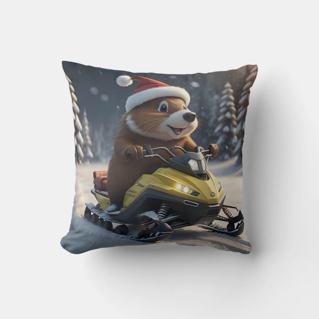 Almofada Travesseiro decorativo Snowmobile (Frente)