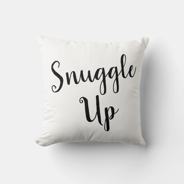 Almofada Travesseiro Decorativo Snuggle Up Cozy (Frente)