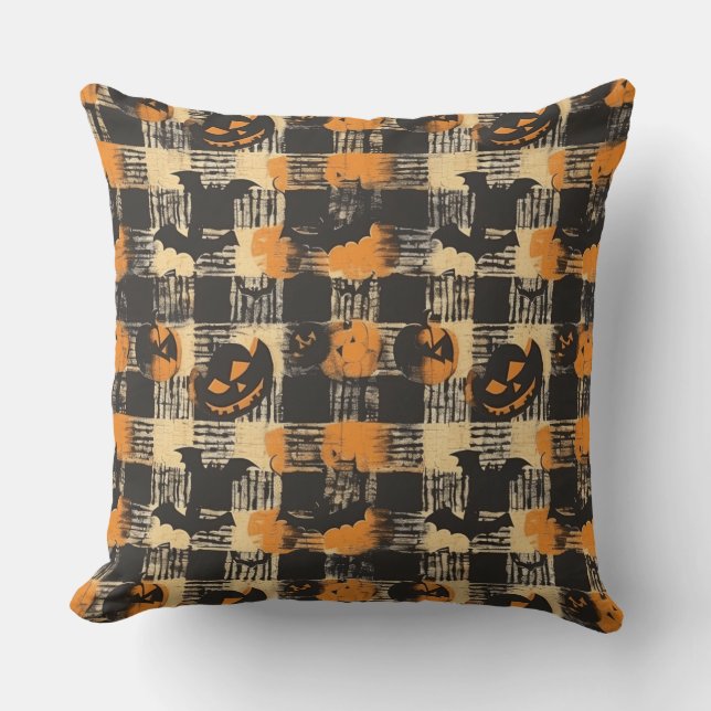 Almofada Travesseiro decorativo Spooky Chic Halloween (Frente)
