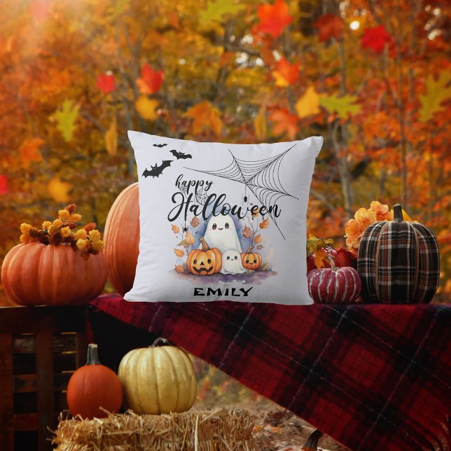 Almofada Travesseiro decorativo Spooky Halloween (Criador carregado)