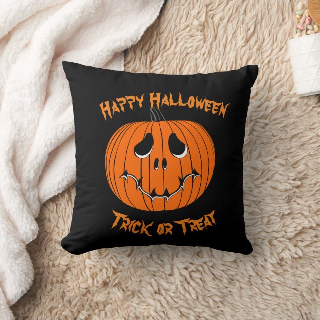 Almofada Travesseiro decorativo Spooky Jack O' Lantern (Cobertor)