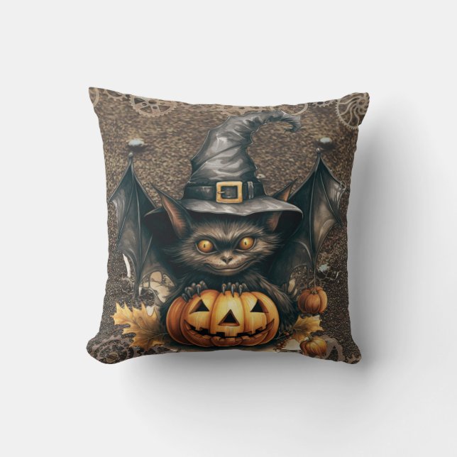 Almofada Travesseiro decorativo Steampunk Halloween (Frente)