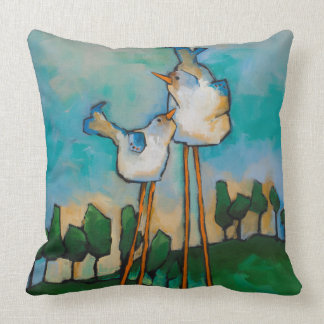 Almofada travesseiro decorativo subtil dos pássaros