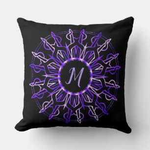 Almofada Travesseiro decorativo Sun Roxo Tribal