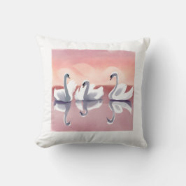 Almofada Travesseiro decorativo Swan Branco