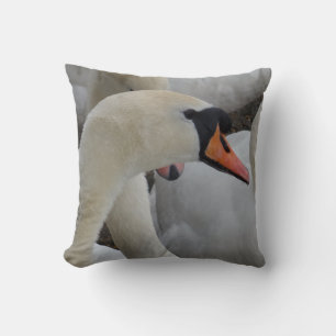 Almofada Travesseiro decorativo Swan Branco