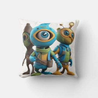 Almofada Travesseiro Decorativo Tema Cartoon Alien