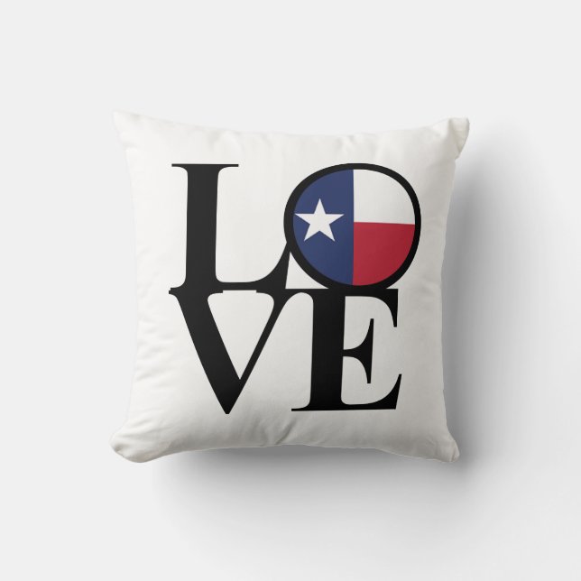 Almofada Travesseiro decorativo Texas LOVE (Frente)