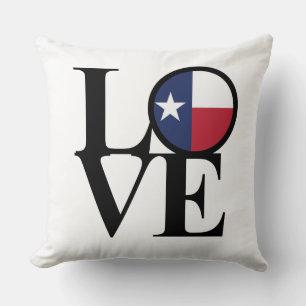 Almofada Travesseiro decorativo Texas LOVE 20"x20"
