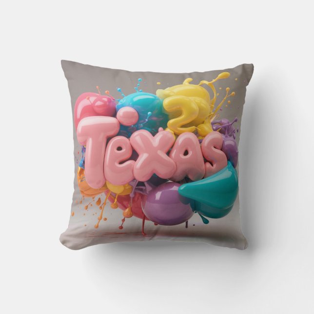 Almofada Travesseiro decorativo Texas | presente para ela (Frente)