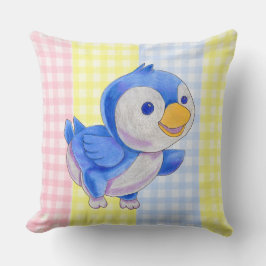 Almofada Travesseiro decorativo Toy Bird Gingaham