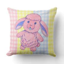 Travesseiro decorativo Toy Rabbit Gingham