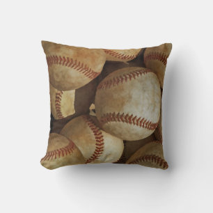 Almofada Travesseiro decorativo Trabalho de arte de basebal
