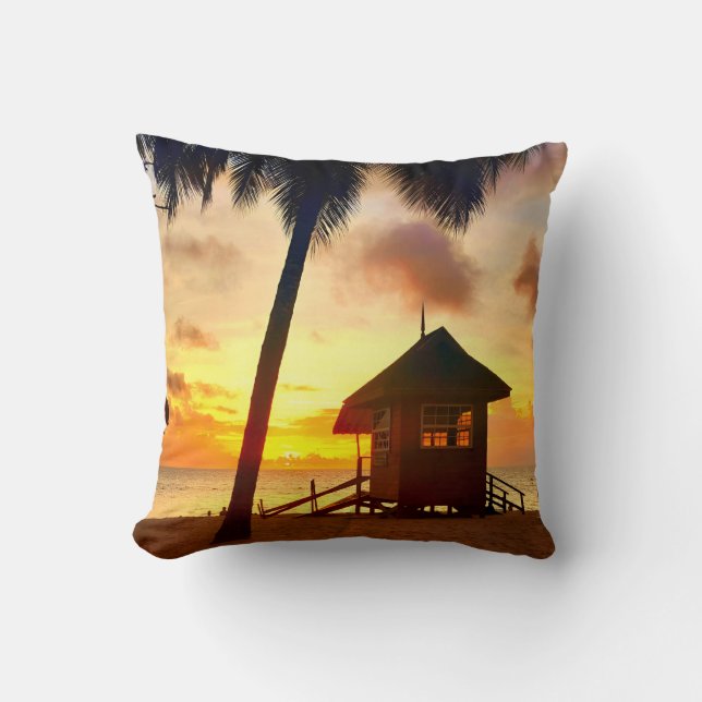 Almofada Travesseiro decorativo Tropical Sunset - Decor de  (Frente)