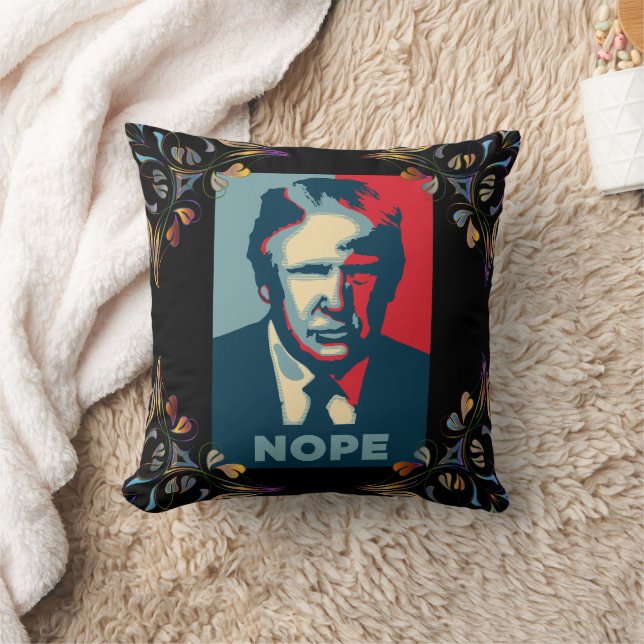 Almofada Travesseiro decorativo Trump Nope (Cobertor)