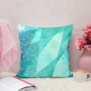 Almofada Travesseiro decorativo Turquoise Mandala