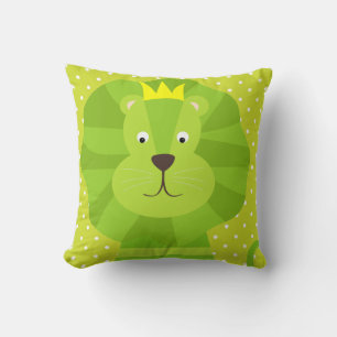 Almofada Travesseiro decorativo Verde da Bolinhas Lion Verd