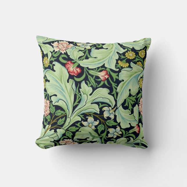 Almofada Travesseiro decorativo verde do Acanthus (Frente)