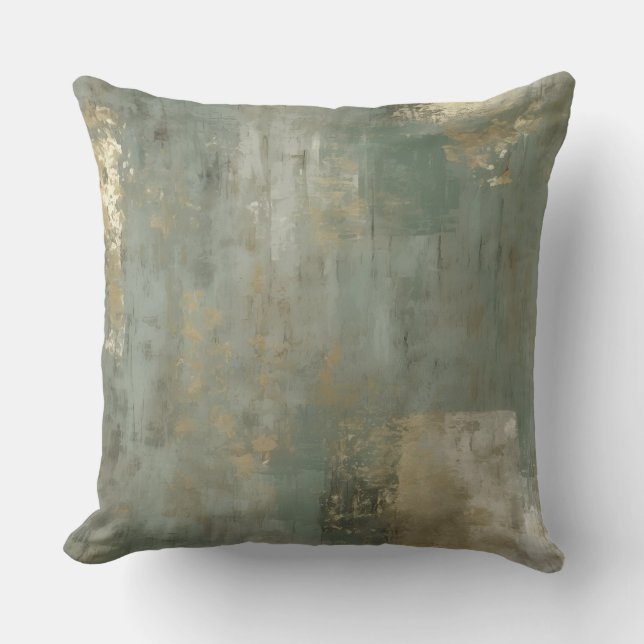 Almofada Travesseiro Decorativo Verde Salvia com Design Abs (Frente)
