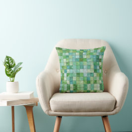Almofada Travesseiro decorativo Verde Shimmering Verificado