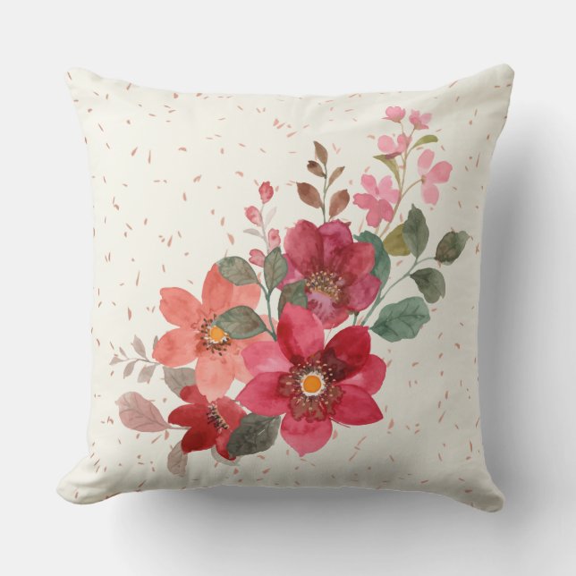 Almofada Travesseiro decorativo vermelho (Frente)