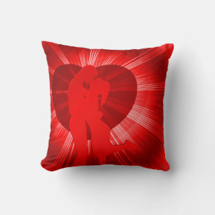Almofada Travesseiro decorativo vermelho apaixonado dos