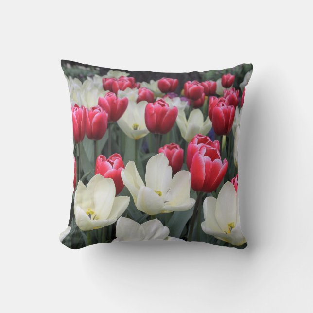 Almofada Travesseiro decorativo vermelho & branco das (Frente)