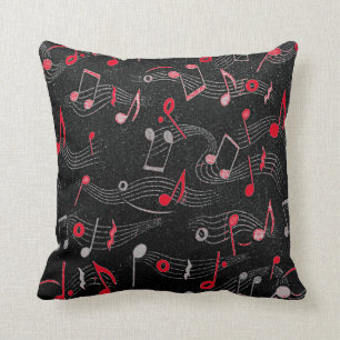 Almofada Travesseiro decorativo vermelho branco preto da