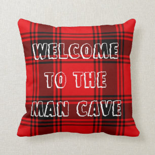 Almofada Travesseiro decorativo vermelho da caverna do