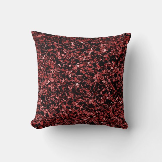 Almofada Travesseiro decorativo vermelho da textura do (Frente)