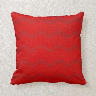 Almofada Travesseiro decorativo - vermelho de Chevron