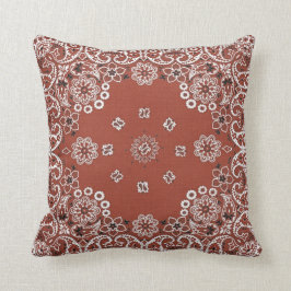 Almofada travesseiro decorativo vermelho do bandana de