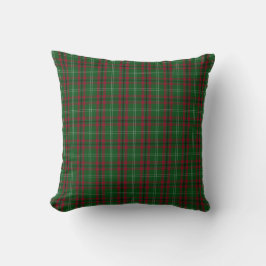 Almofada Travesseiro decorativo vermelho e verde do Tartan