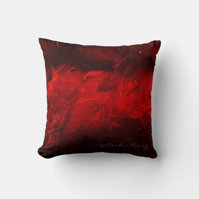 Almofada Travesseiro Decorativo Vermelho Intenso (Frente)